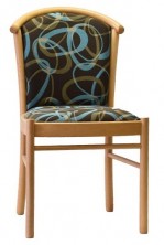 Manuela Side Chair C170. No Arms. Beech Timber Leg. Any Fabric Colour